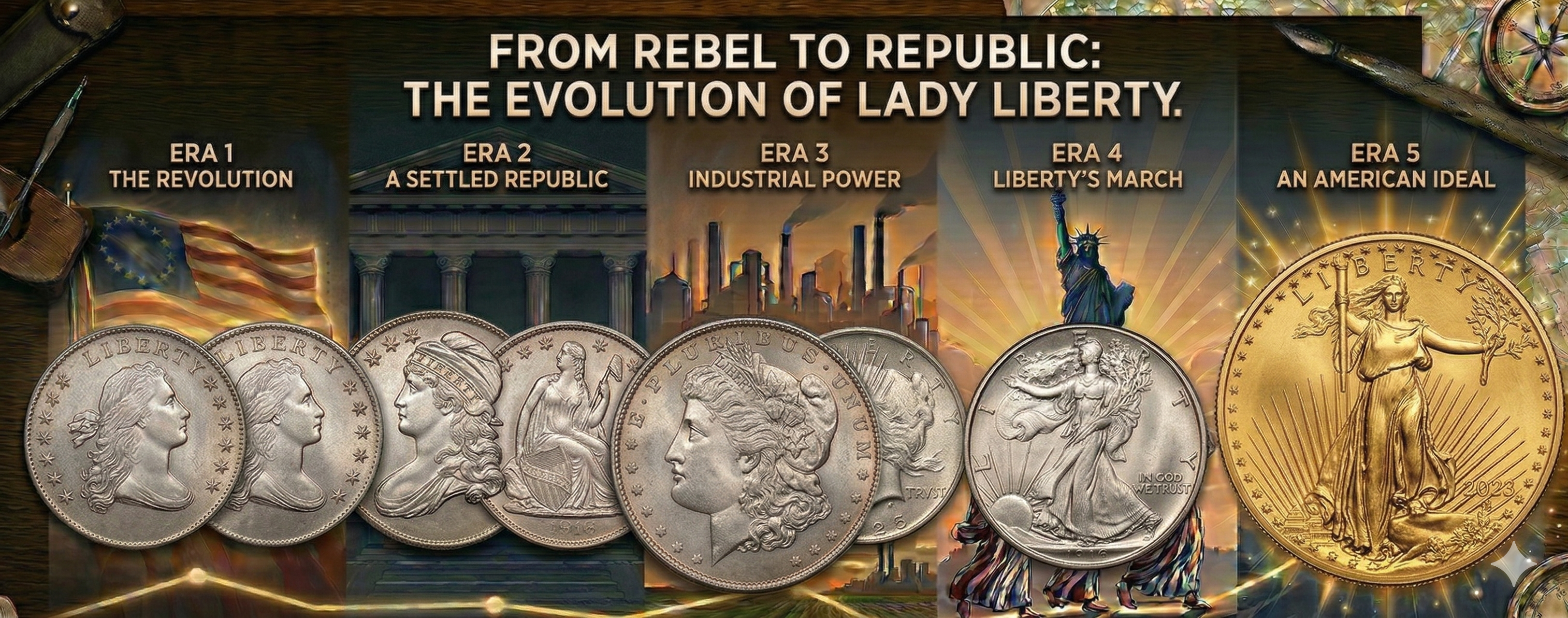 The Faces of Freedom: A History of Lady Liberty on US Coinage